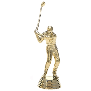 Golfer mit Golfschläger in M-Form, inkl. Gewinde