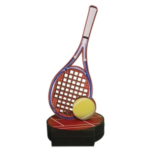 Tennis-Trophäe aus Vollholz