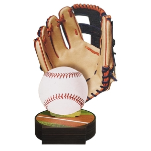 Trophäe aus Massivholz – Baseball