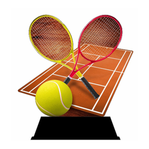 Holz-Trophäe Tennis
