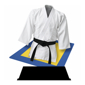 Holztrophäe Judo