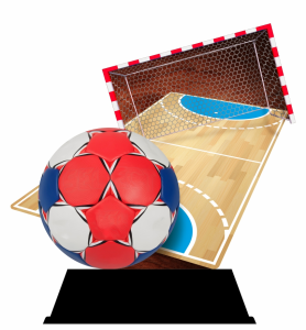 Handball-Trophäe aus Holz