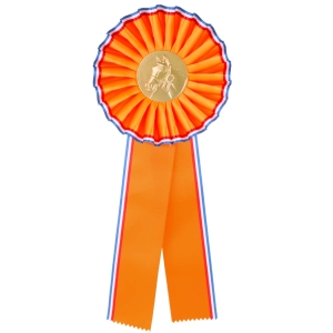 R6 Meisterrosette, mittelgroß, Pferdekopf