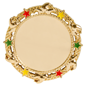 Zamac-Karnevals-Anstecknadel, 40 mm